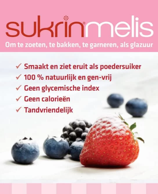 Sukrin icing +stevia- poedersuiker zonder calorieën (400 g)