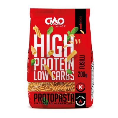 Fusilli pasta 60% (200 g) – Ciao Carb