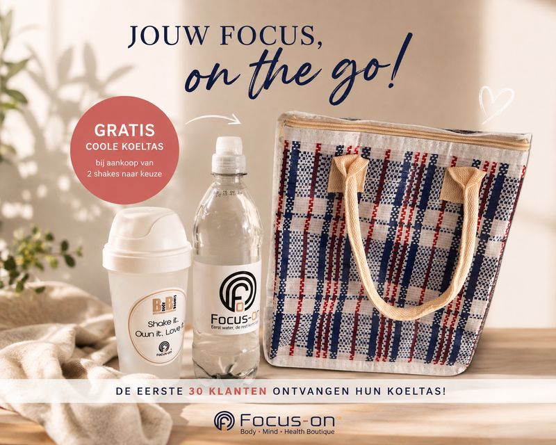 koeltas / shake beker / focus-on watertje koeltas / shake beker / focus-on watertje
