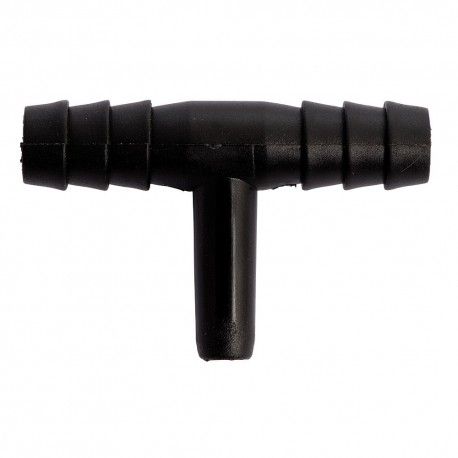 T-stuk 10x7x10mm ABS zwart