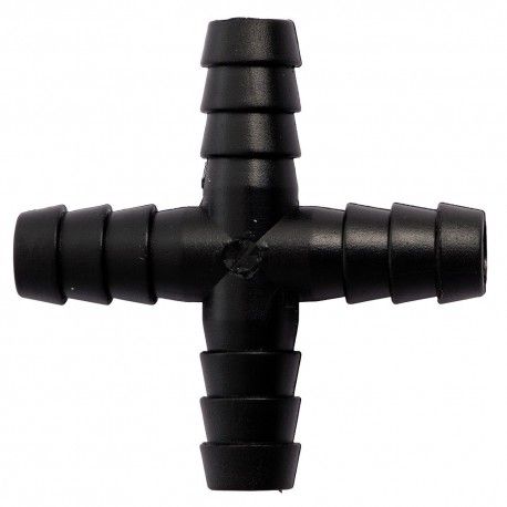 Kruisstuk 10x10x10x10 mm ABS zwart