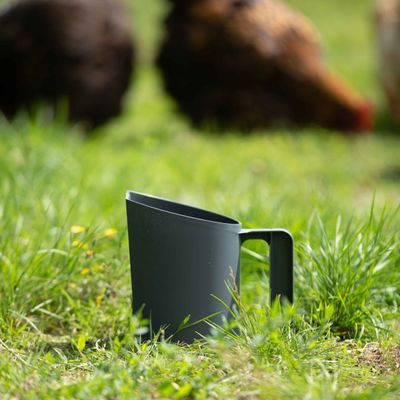 Voerschep 1,5 Liter antraciet