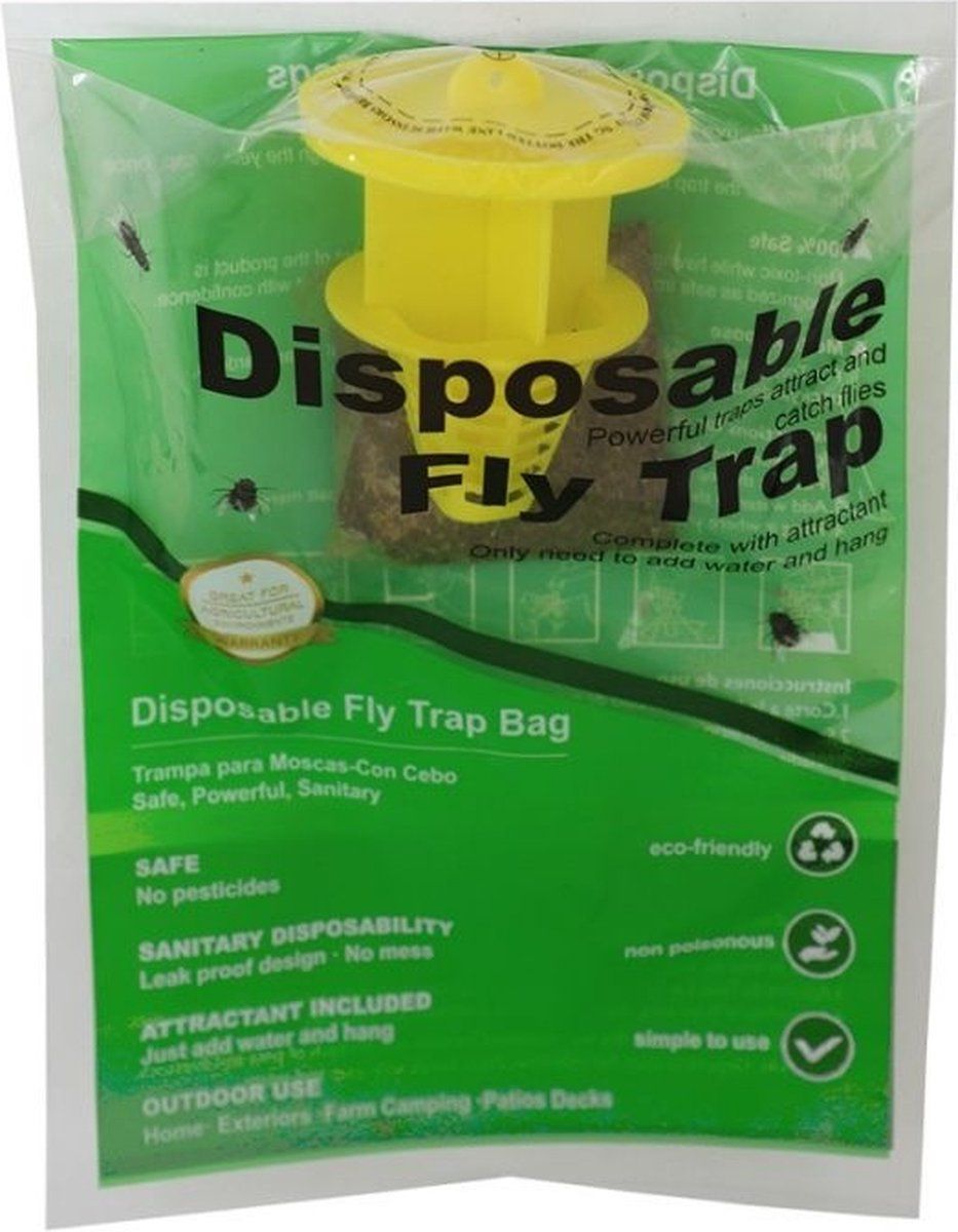 Vliegen val | Vliegen vangzak vangt tot 25.000 vliegen Vliegen val | Vliegen vangzak vangt tot 25.000 vliegen