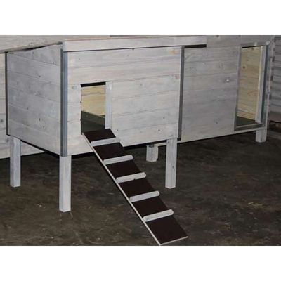 Kippenhok Wood 1 op poten GRIJS Kippenhok Wood 1 op poten GRIJS