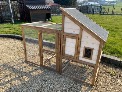 Kippenhok loft met ren