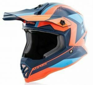 Acerbis Helmet Impact Steel Junior oranje/blauw