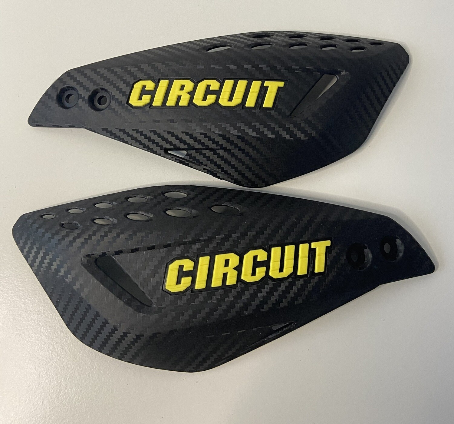 Handkappen Circuit Carbon Look - Zwart/geel