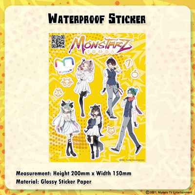[PRE-ORDER] MonstarZ Waterproof Sticker