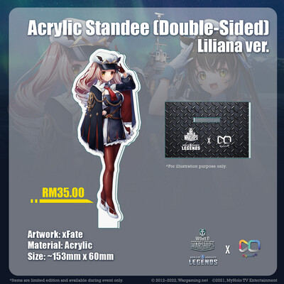 World of Warship x MyHolo TV - Limited Edition "Liliana Vampaia Acrylic Standee