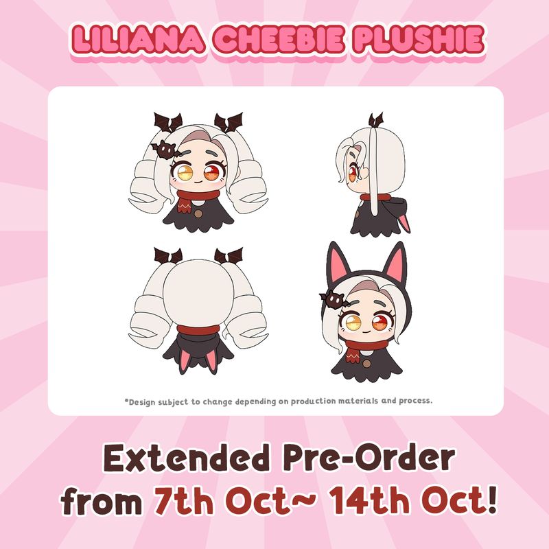 [EXTENDED PRE-ORDER] Liliana Vampaia Cheebies Plushie 2025