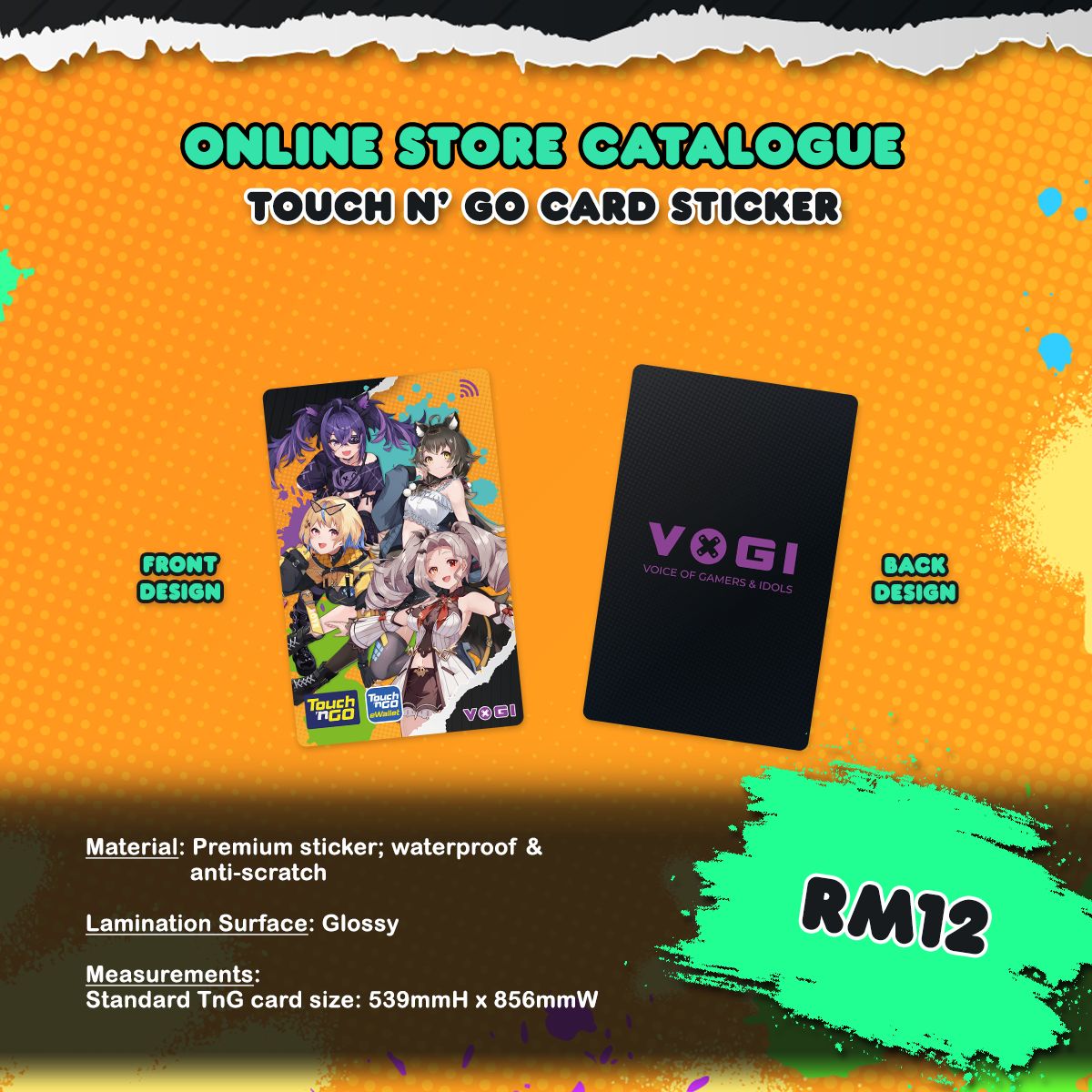 VOGI Girls Touch N Go Sticker 2025 - Limited Edition
