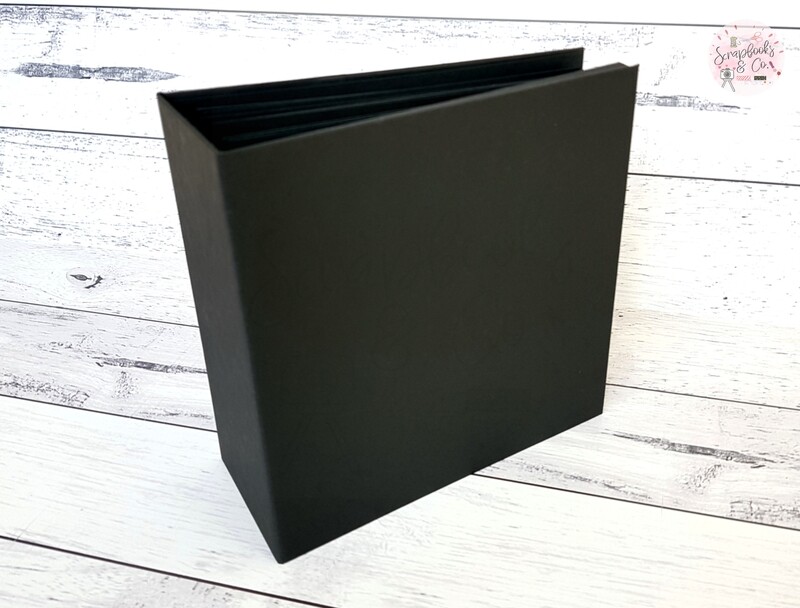 (PLAIN) 6x6 Blank BLACK Mini Album
