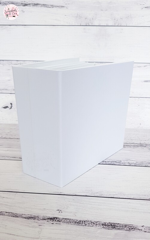 (PLAIN) 6x6 Blank WHITE Mini Album