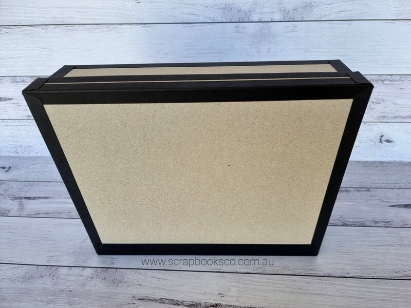 (V2) Blank BLACK Suitcase Interactive Album