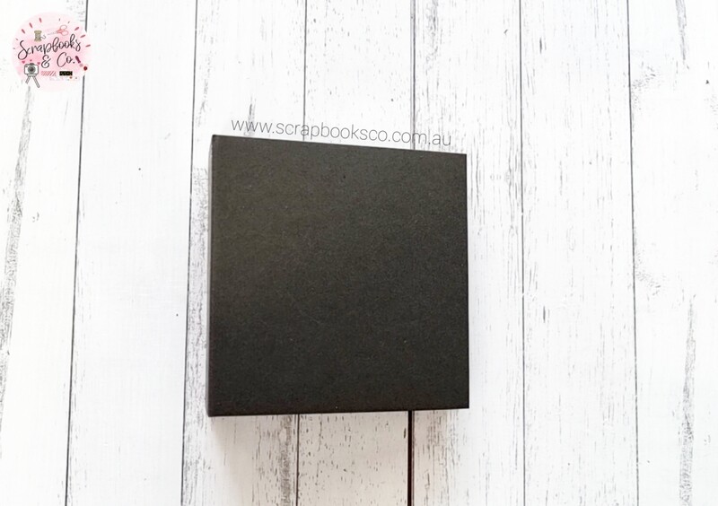 6.5&quot; x 6.5&quot; Blank BLACK Mini Album