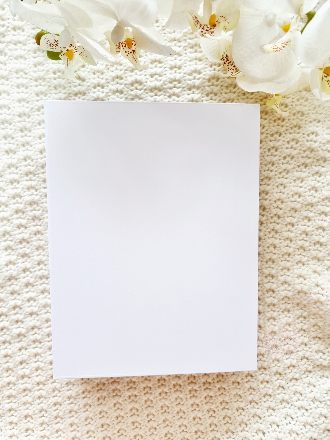 8 1/4&quot; x 6 1/4&quot; Blank White Mini Album