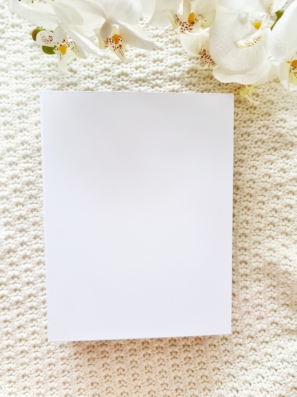 8 1/4&quot; x 6 1/4&quot; Blank White Mini Album