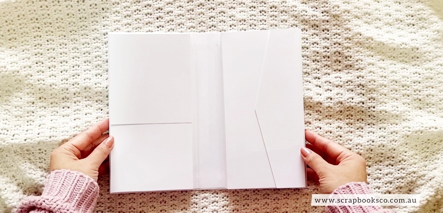 V3 Blank White Small Folio Album