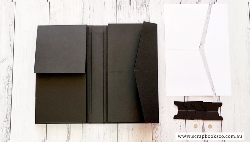 V3 Blank Black Small Folio Album