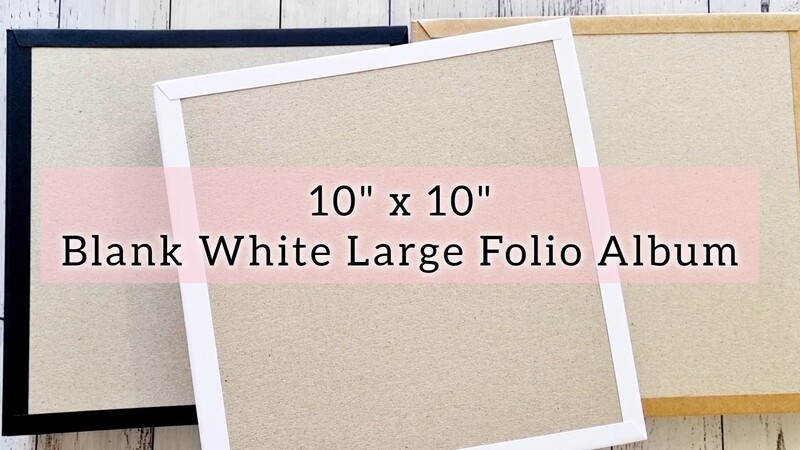 10&quot; x 10&quot; Blank White Large Folio Album