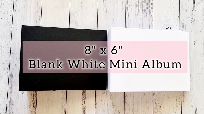 8&quot; x 6&quot; Landscape Blank White Mini Album