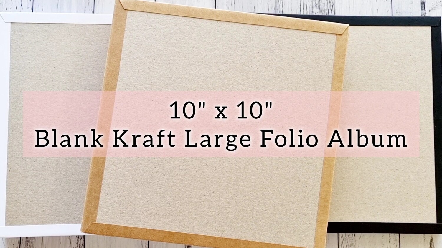 10&quot; x 10&quot; Blank Kraft Large Folio Album
