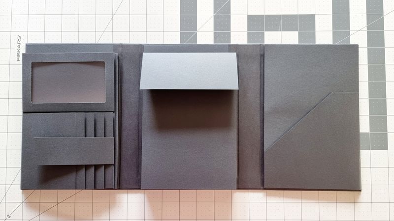 Blank Black Photo Holder Trifold Album Base