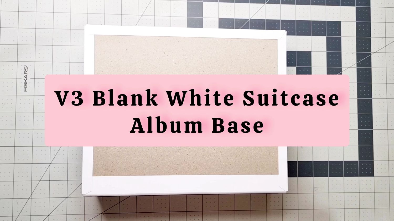 V3 Blank White Suitcase Album