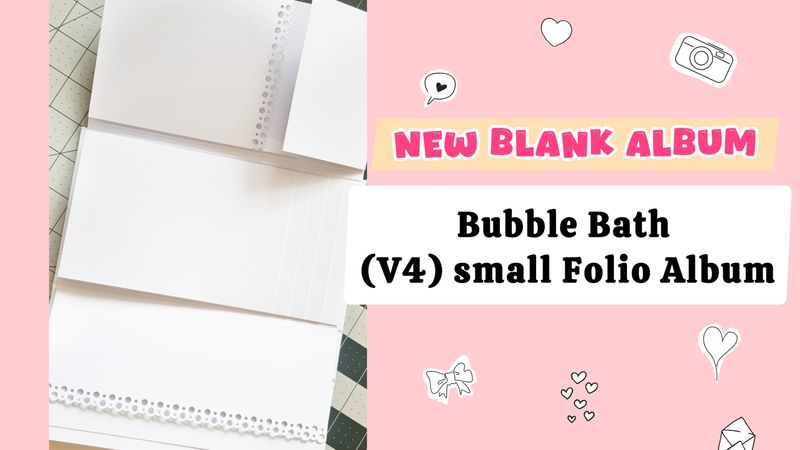 Bubble Bath (V4) Blank White Small Folio Album