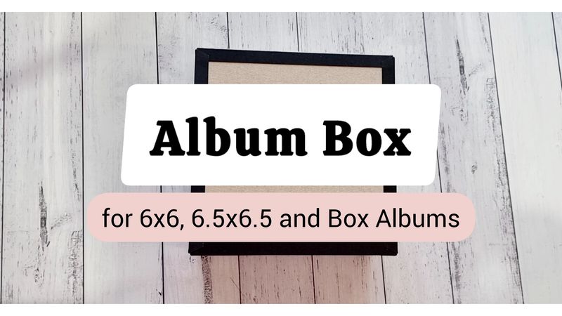 Black Album Box for 6&quot;x6&quot;, 6.5&quot;x6.5&quot;, Box Albums