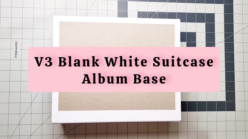 V3 Blank White Suitcase Album