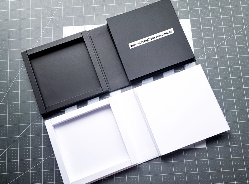 Blank 6 1/4&quot; x 6 1/4&quot; Shadow Box Accordion Mini Album