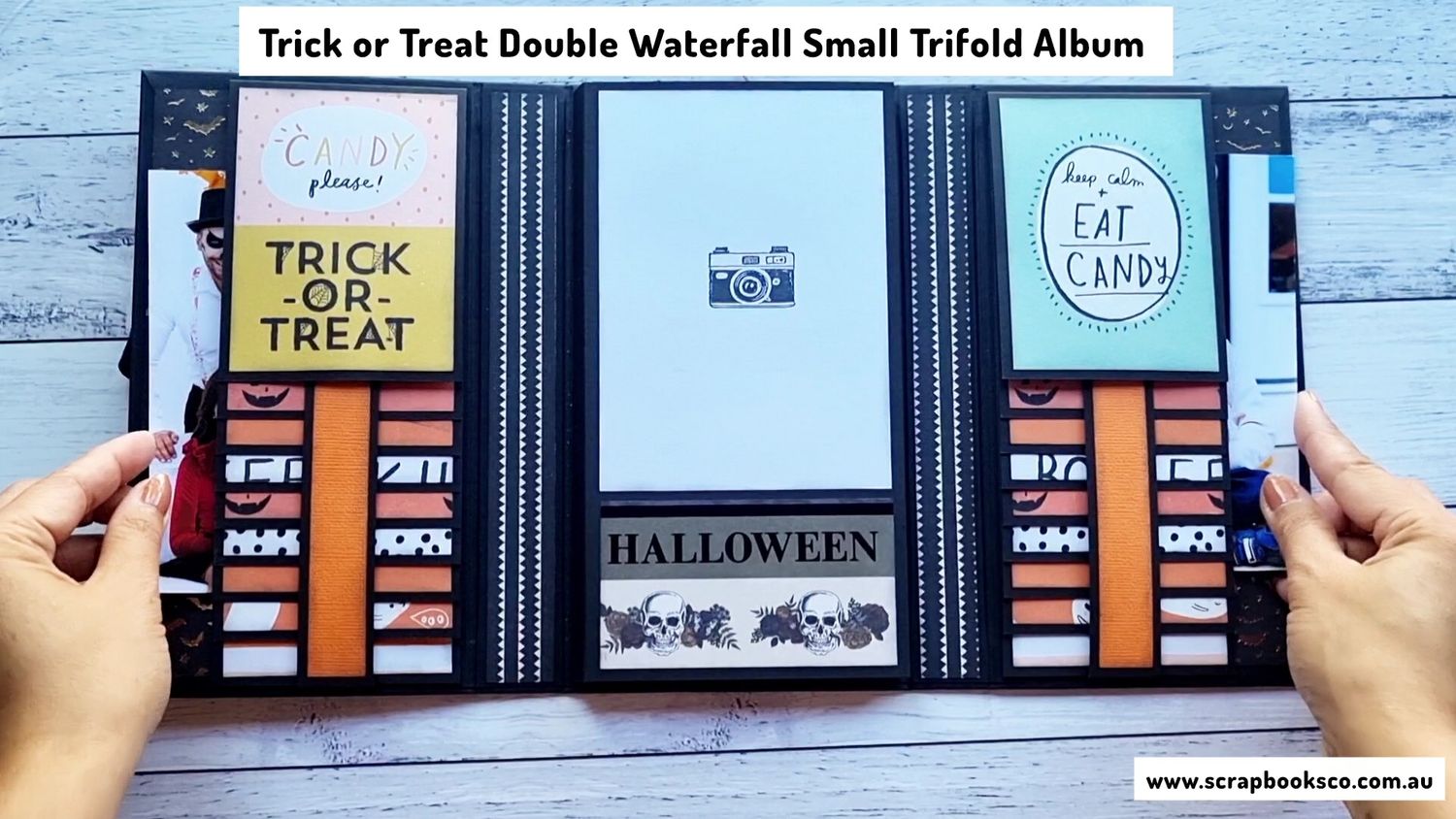 Trick or Treat Double Waterfall Small Trifold Album