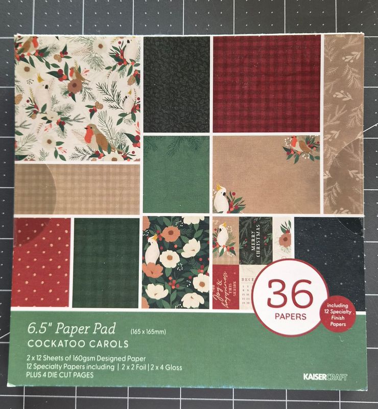 Cockatoo Carols 6.5" Paper Pad