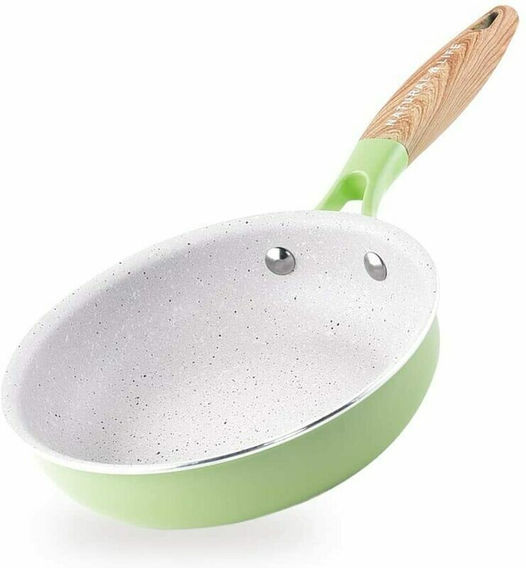 Nonstick Ceramic Pan, Nonstick Egg Pan/Omelette Fry Pan with Bakelite Handle, Best Ceramic Frying Pan Mini Frying Pan (7.8 inches)