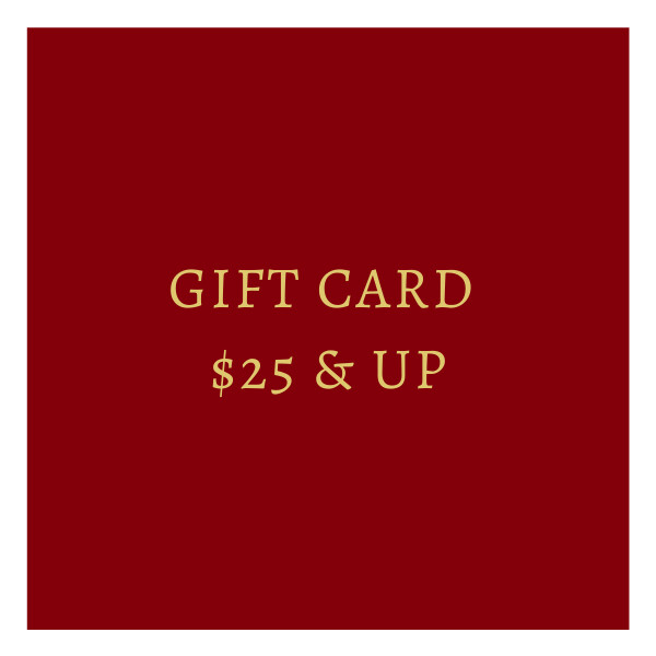 Gift Card $25 & Up