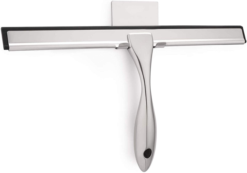 All-Purpose Shower Squeegee for Shower Doors, Bathroom, Window and Car Glass - Stainless Steel, 10 Inches
