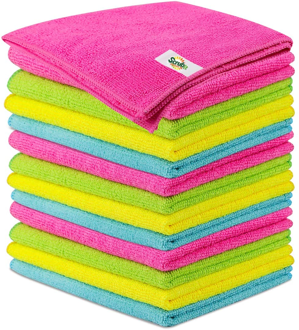 Microfiber Cleaning Cloths Lint Free Microfiber Cleaning Towel Cloths  Reusable Cleaning Towels w/ Super Absorbent for Car Window