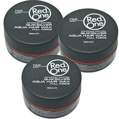 Pack Red One Quicksilver Aqua Hair Wax Full Force - 3 Cires coiffantes forte tenue 150ml