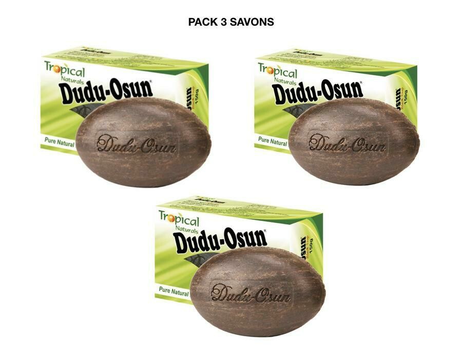 Pack Dudu Osun - Lot 3 Dudu Osun Tropical Naturals, 3 Savons Noir