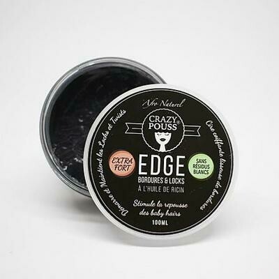 Afro Naturel Crazy pouss - Cire Edge contrôle noire fixation forte 100 ml