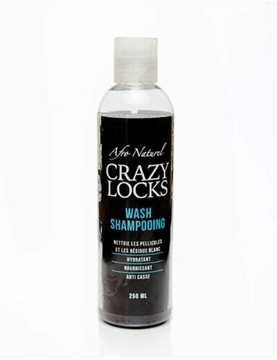 Afro naturel Crazy Locks - Wash shampoing à l'huile de carapate et de menthe poivrée 250 ml