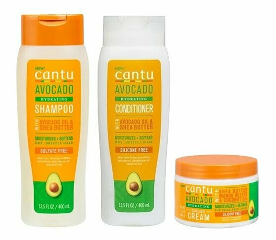 PACK CANTU AVOCAT & KARITE “Shampoing + Conditioner + Curling Cream”