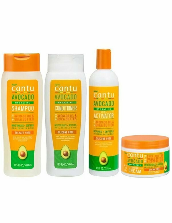 PACK CANTU AVOCAT & KARITE “Shampoing + Conditioner + Curl Activator + Curling Cream