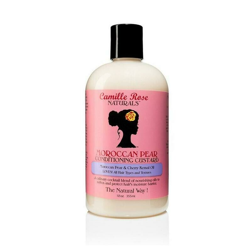 Camille Rose Naturals Moroccan Pear Conditioning Pear - Soin Après-Shampoing Camille Rose Super Hydratant à la Poire et Huile de Cerise 355 ml