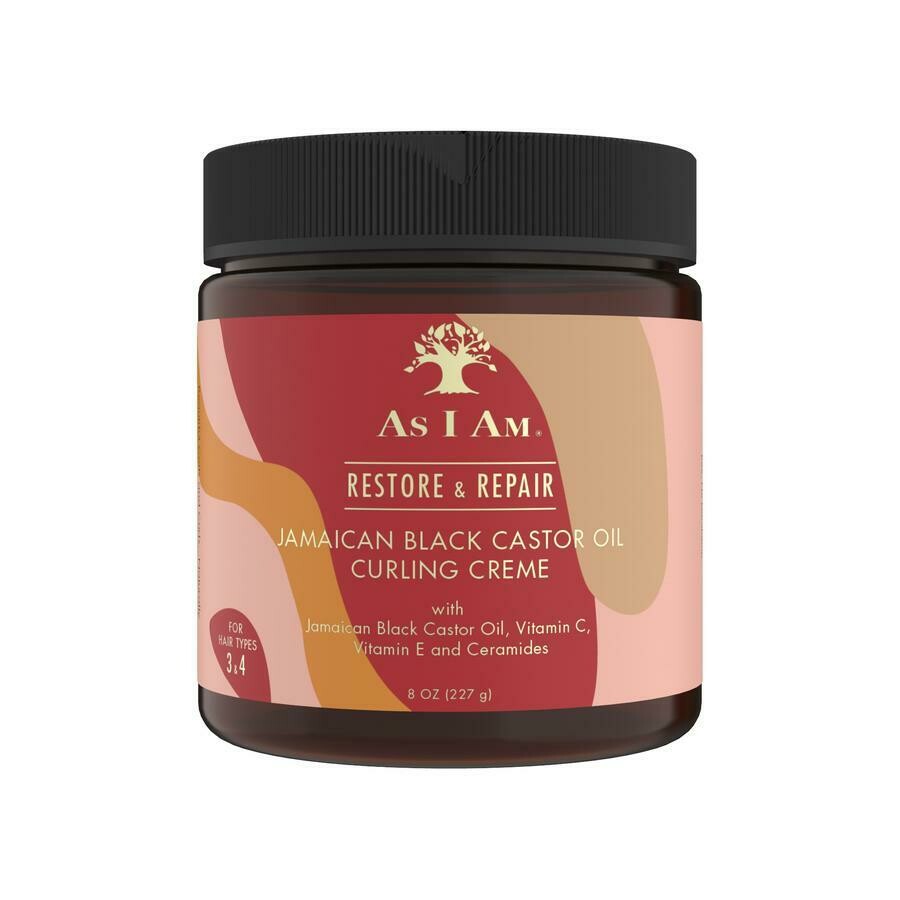 As I Am Jamaican Black Castor Oil Curling Creme - Crème Coiffante à l'Huile De Ricin 227g
