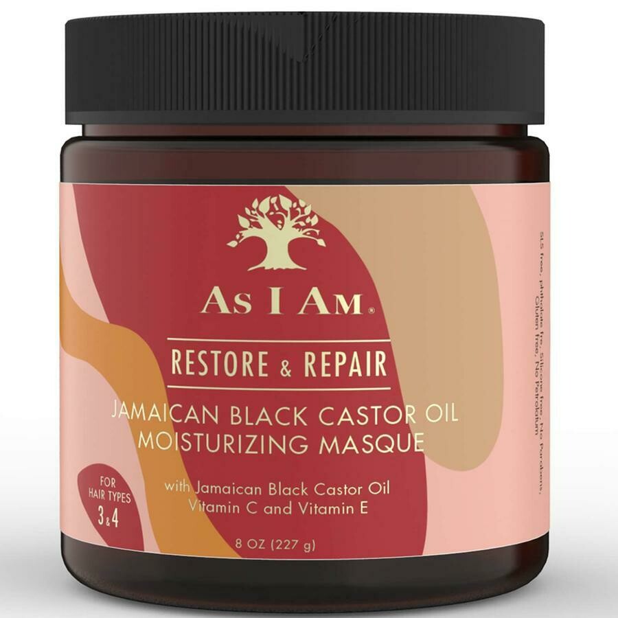 As I Am Jamaican Black Castor Oil Moisturizing Masque - Masque hydratant à l'huile de ricin 227 g