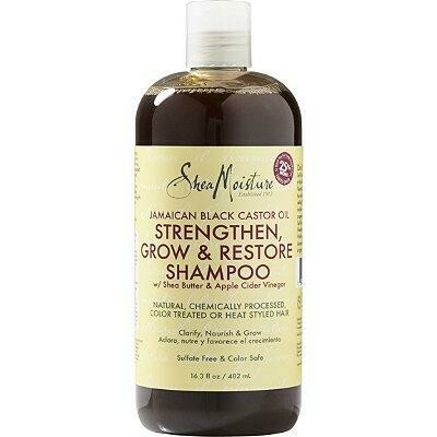 Shea Moisture Jamaican Black Castor Oil Grow & Restore Shampoo - Shampoing Stimulation Pousse à L'huile de Ricin