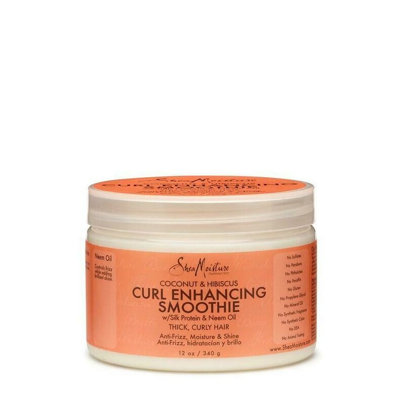 Shea Moisture Coconut & Hibiscus Curl Enhancing Smoothie - Crème Réparatrice et Bouclante Coco & Hibiscus