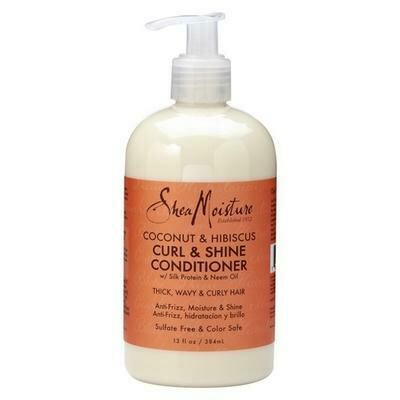 Shea Moisture Coconut & Hibiscus Curl & Shine Conditioner - Après-Shampoing Conditionner Hydratant À La Coco